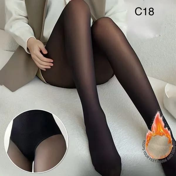 Rajstopy damskie ciepłe czarne 60 den C18