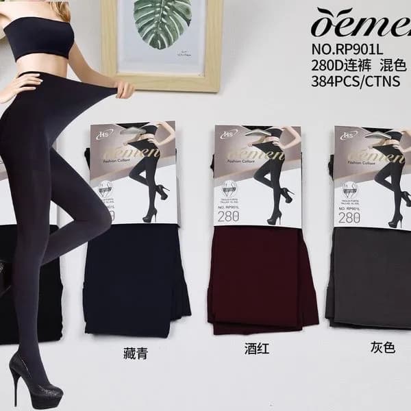 Rajstopy damskie Oemnen NR P9101 280D, 12 szt/opak.
