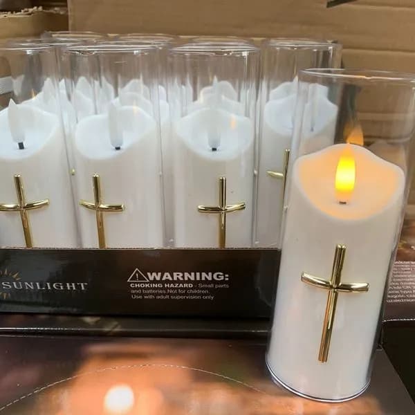 Świeca LED 5,50x15cm 2xr6