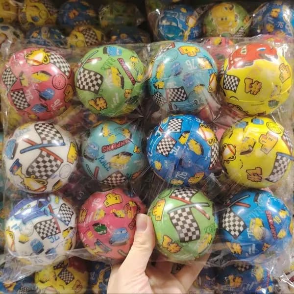 Zabawki Piłki gumowe z kaczkami 12 szt