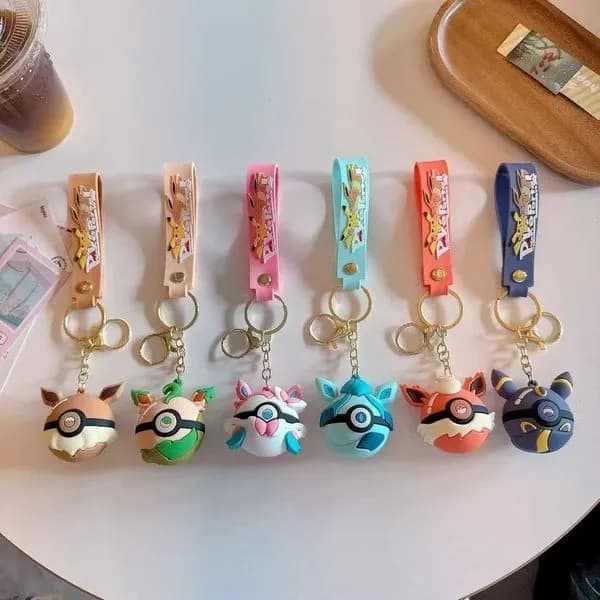 Brelok Pokémon Sylveon, Umbreon, Glaceon, Leafeon, Espeon, Flareon