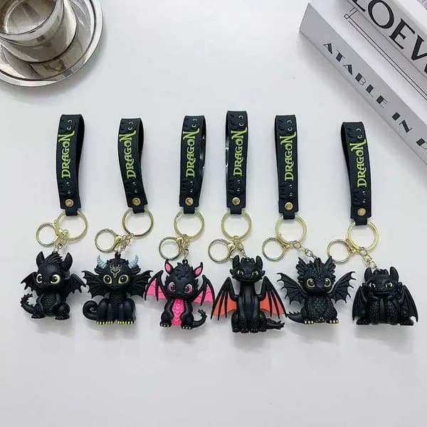 Brelok smok z 'Jak wytresować smoka' czarny