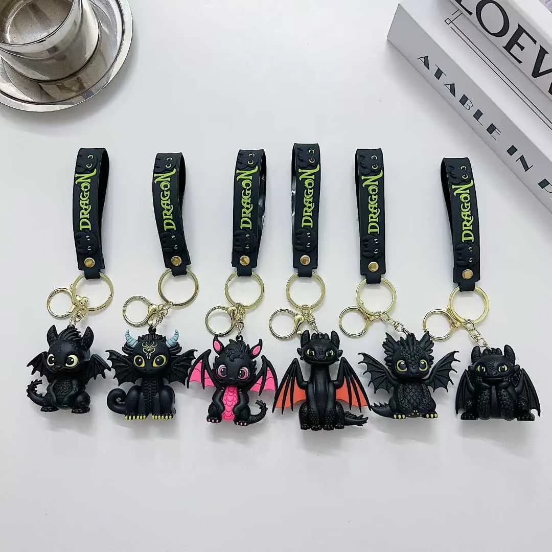 Brelok smok z 'Jak wytresować smoka' czarny