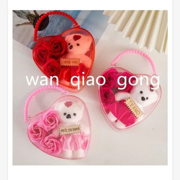 Zestaw Prezent Miś Kwiaty