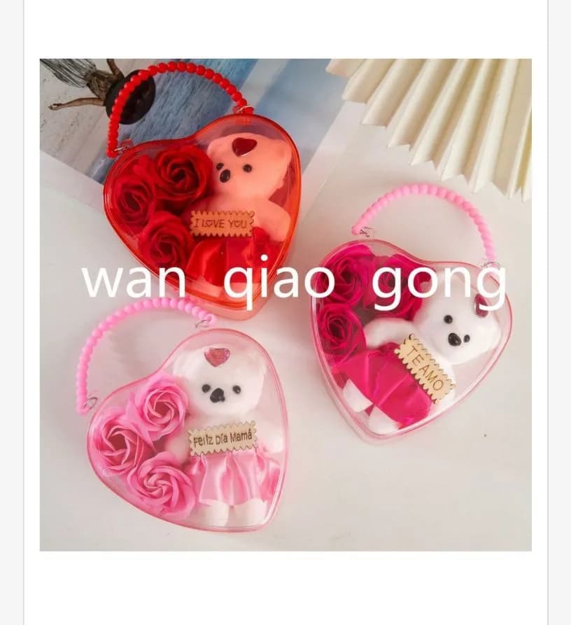 Zestaw Prezent Miś Kwiaty