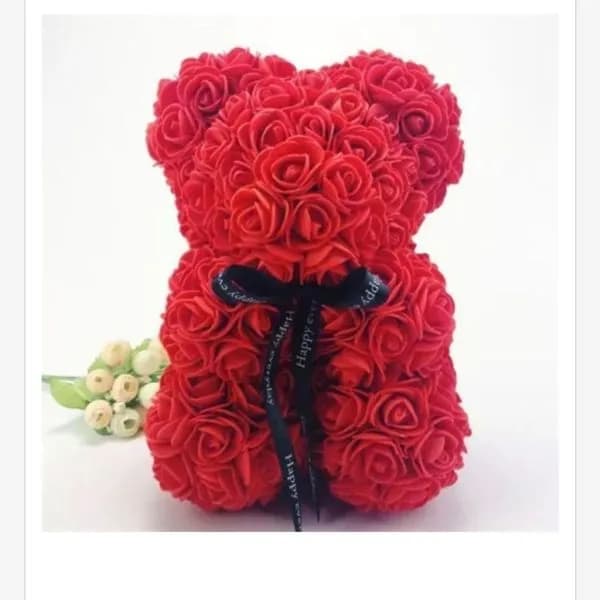 Prezent Pudełko Miś Kwiaty 18cm