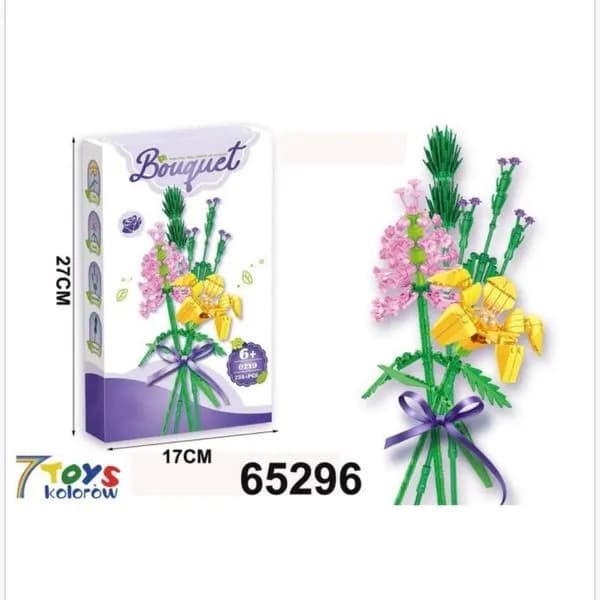 Klocki Kwiaty Bouquet 235+PCS, Zestaw Konstrukcyjny 27x17cm