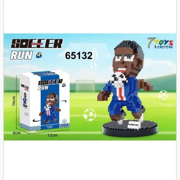 Klocki Soccer Run 540PCS - Figurka Piłkarz 16cm