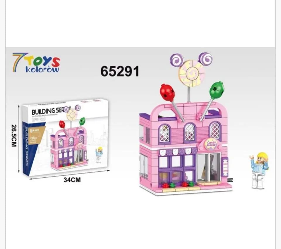 Klocki Building Series 232PCS Candy House Cukiernia 65291