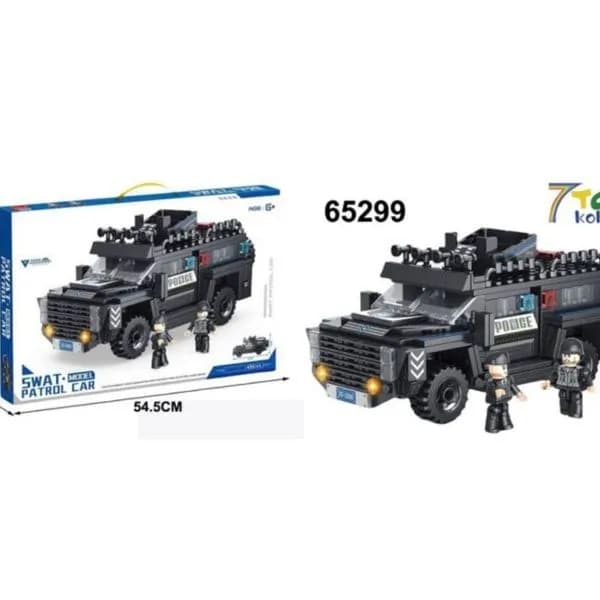 Klocki Swat Patrol Car 430PCS - Pojazd Policyjny 54.5x35cm