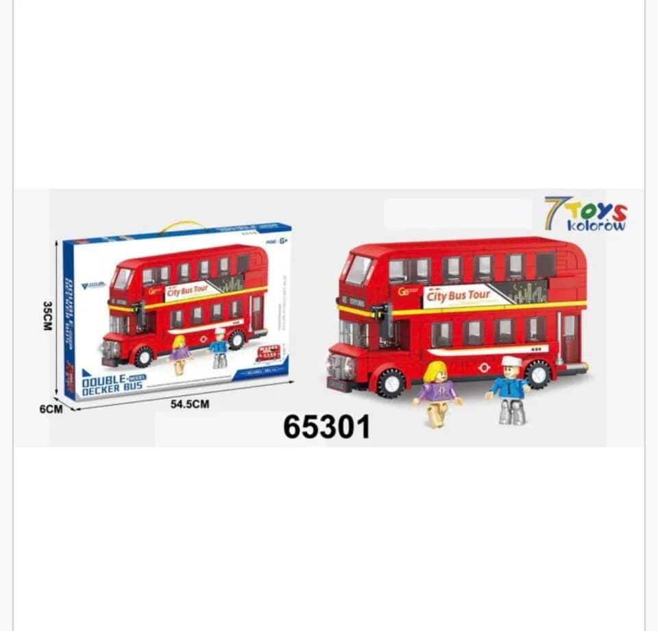 Klocki City Bus Tour 391PCS Piętrowy Autobus Londyński