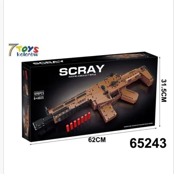 Klocki Pistolet Karabin Scray 1090PCS - Karabin Szturmowy 62cm