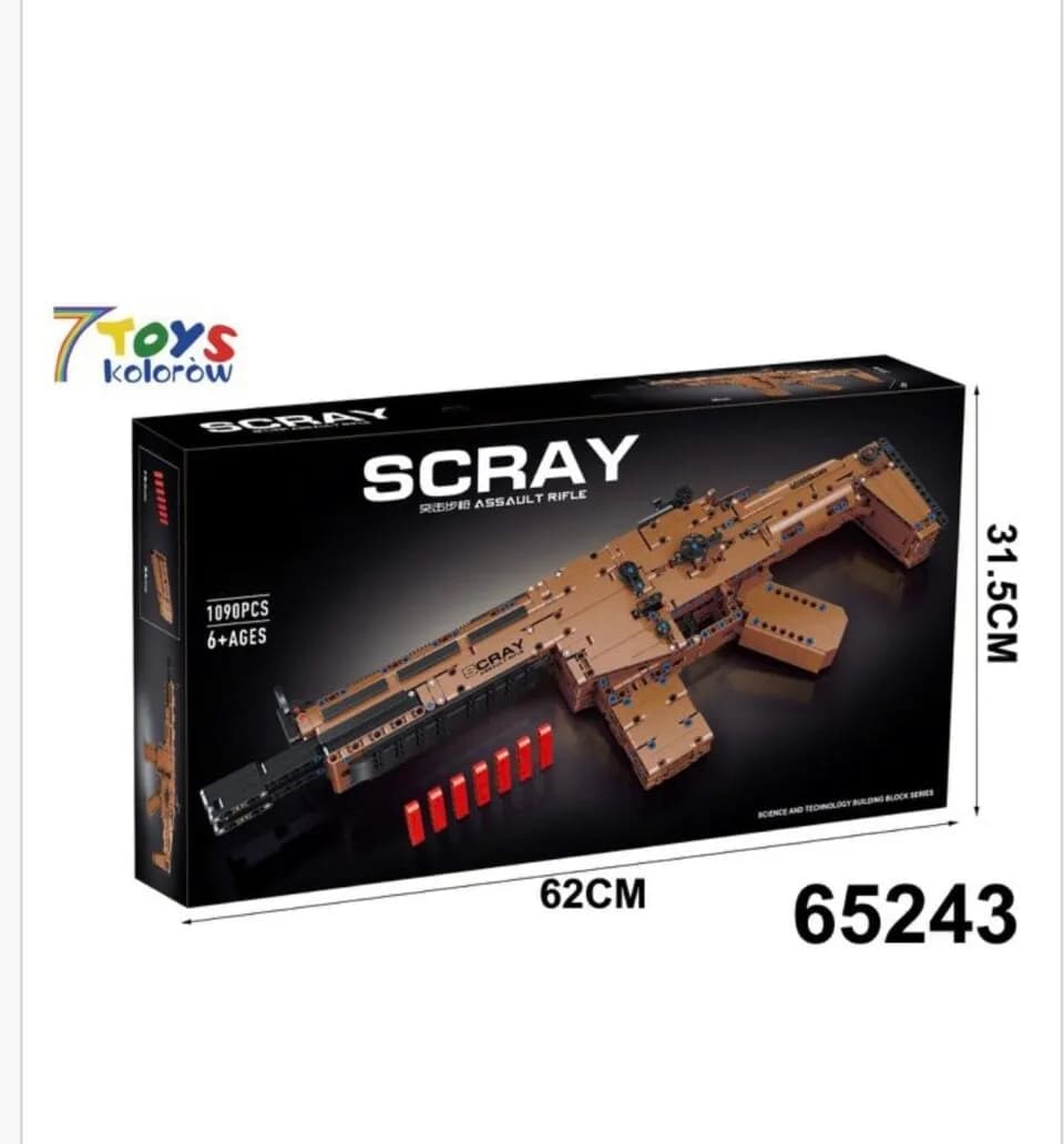 Klocki Pistolet Karabin Scray 1090PCS - Karabin Szturmowy 62cm