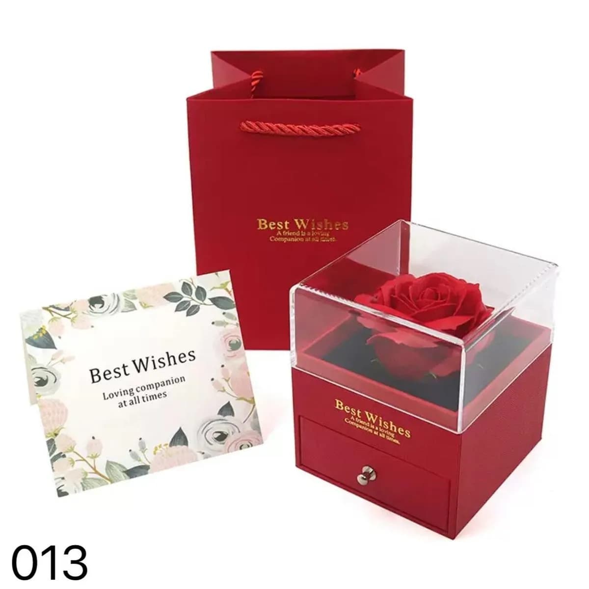 Pudełko Prezent Kwiaty