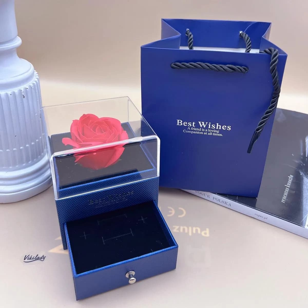 Pudełko Prezent Kwiaty