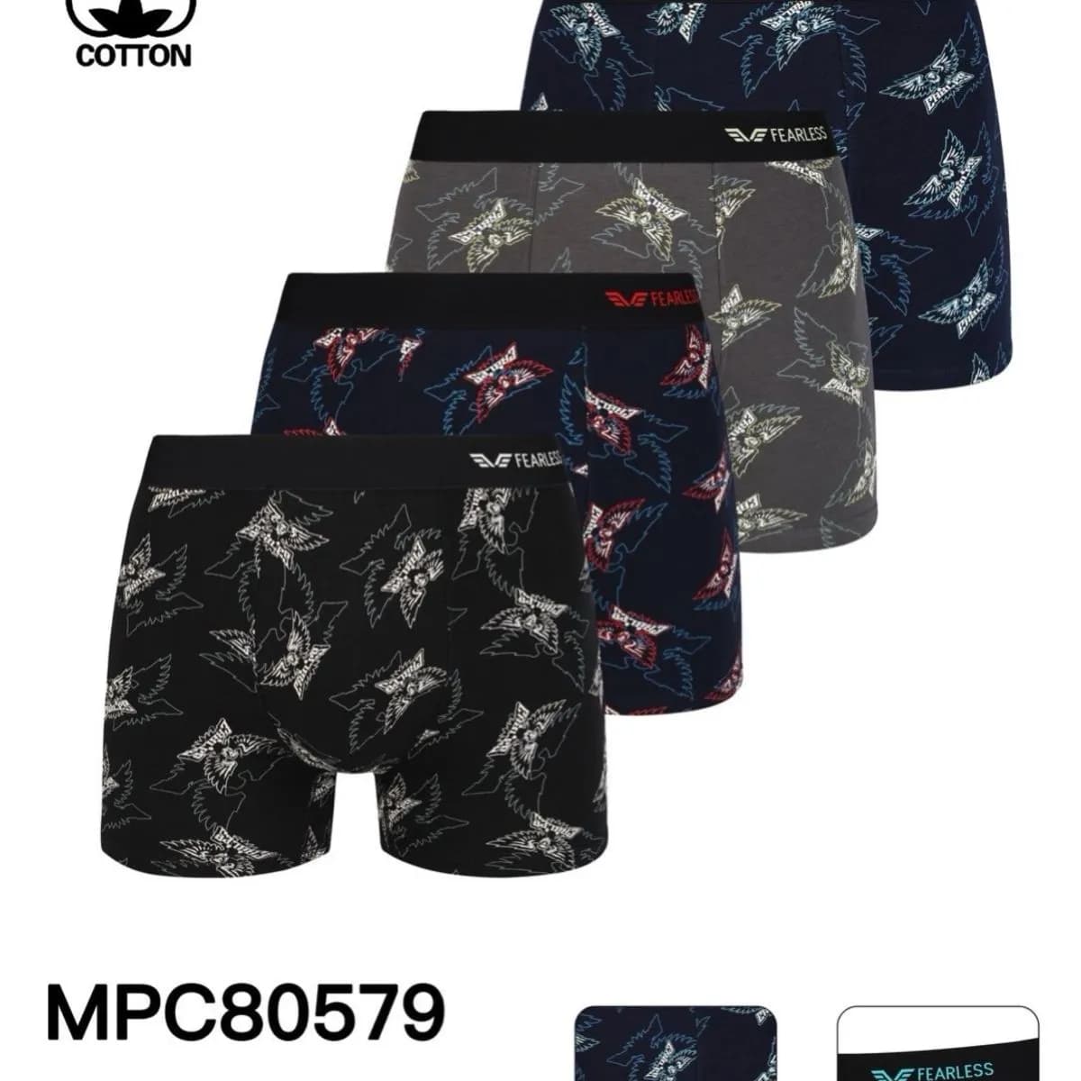 Bokserki męskie 5 szt. XL 95% bawełna Fablets