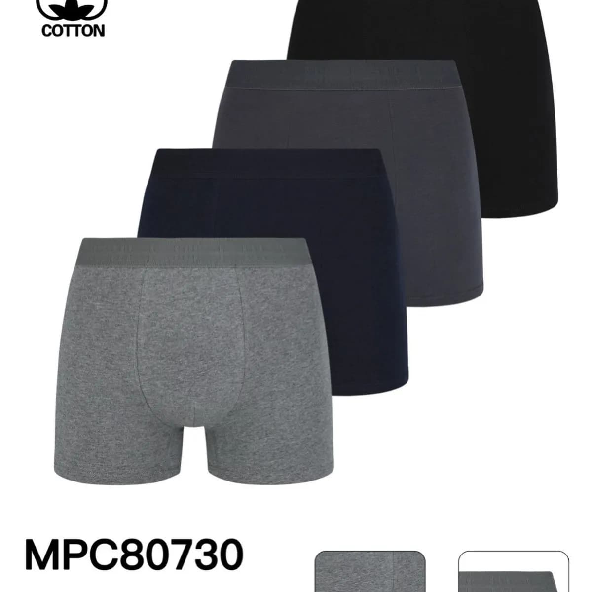 Bokserki męskie XL 95% bawełna 5% elastan MPC80730