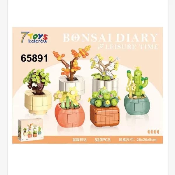 Klocki Kwiaty Bonsai Diary 520PCS 26x20.5cm