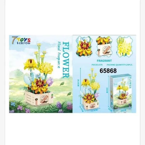 Klocki Kwiaty Flower 579PCS 7Tease