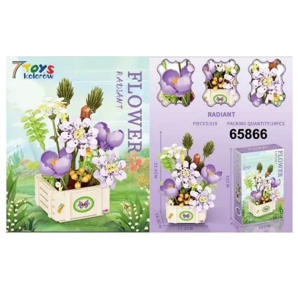 Klocki Kwiaty Flower 519PCS 65866