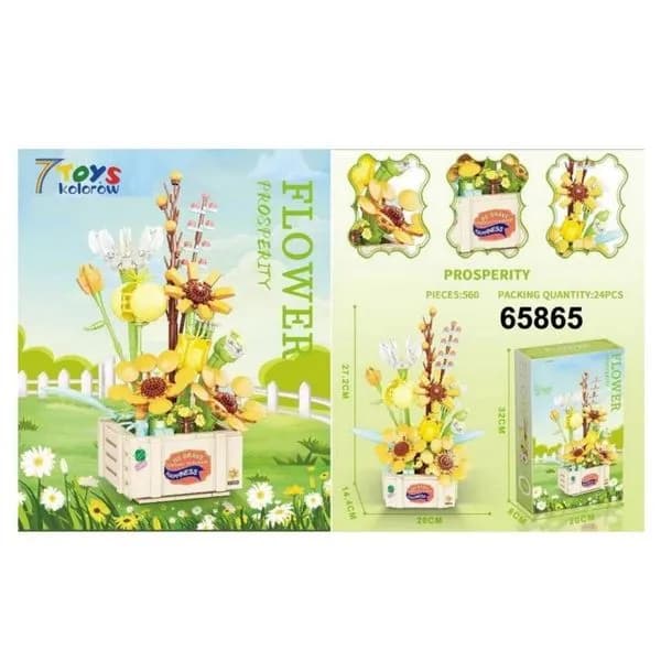 Klocki Kwiaty Flower Prosperity 560PCS