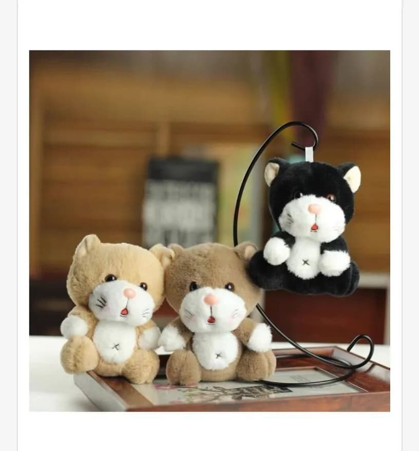 Brelok Zabawkowy Kot Pluszak 3 Kolory