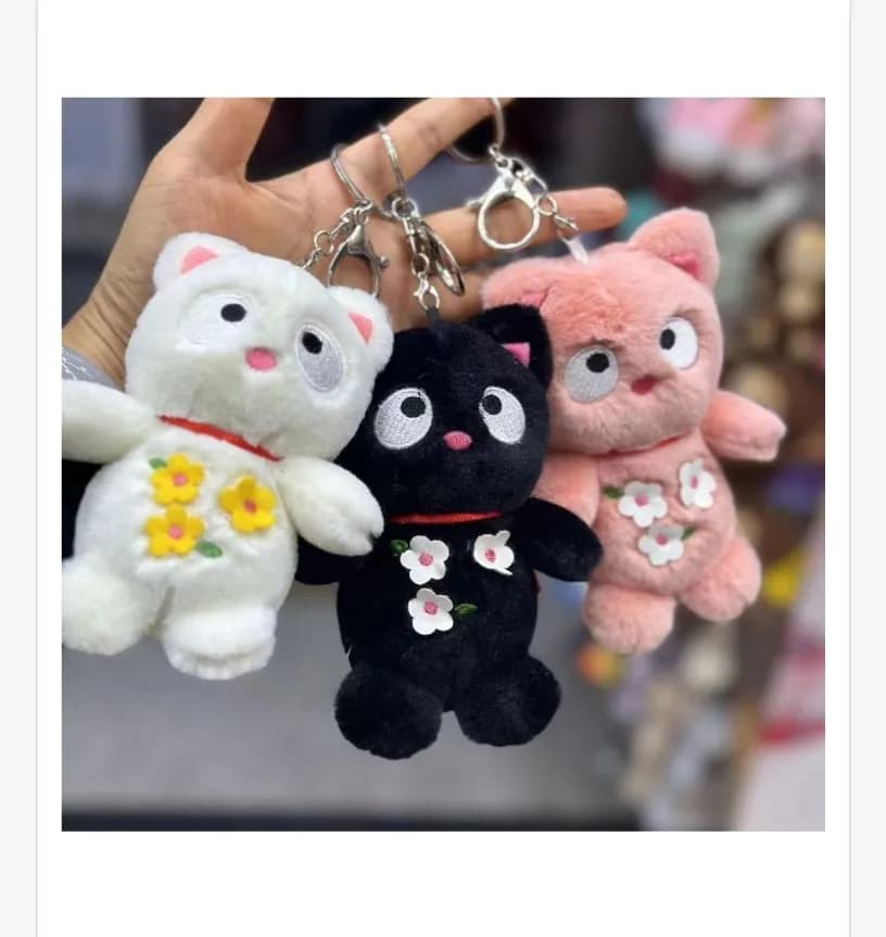 Brelok Zabawkowy Kot Pluszowy 3 Kolory