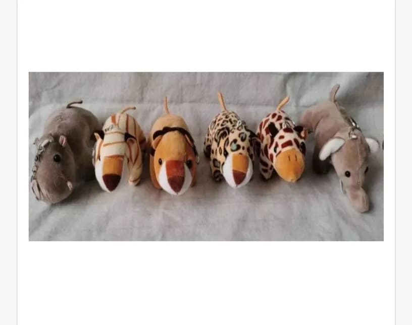 Breloki Zwierzęta Pluszowe Hipopotam Tygrys Lew Gepard