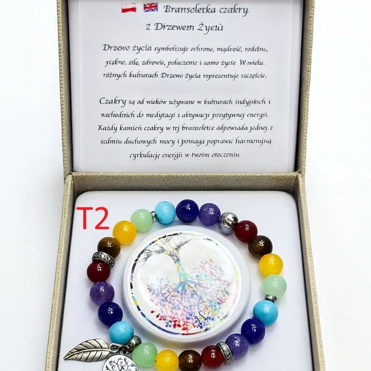 Bransoletka Czakr z Naturalnych Kamieni