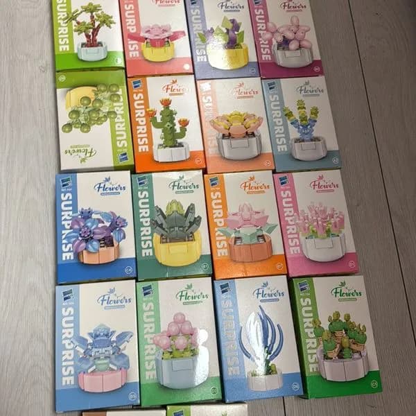 Zestaw klocków kwiaty i kaktusy Flower Surprise Mix
