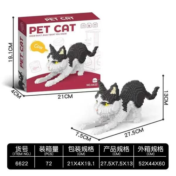 Zestaw klocków Nanoblock Pet Cat kot 6622, 72 pcs