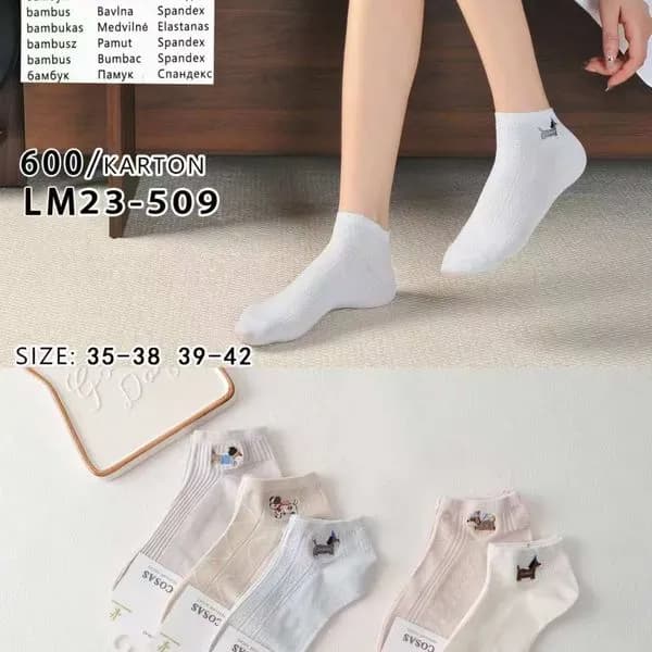 Skarpetki damskie COSASAS z bambusem i psem, roz. 35-42