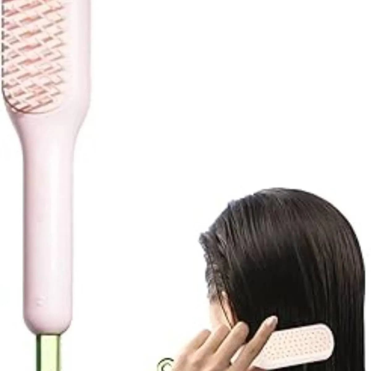 Szczotka do Włosów Różowa z Zieloną Rączką