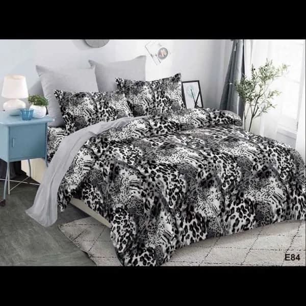 Komplet Pościel 4CZ 200/220 Czarno-biały