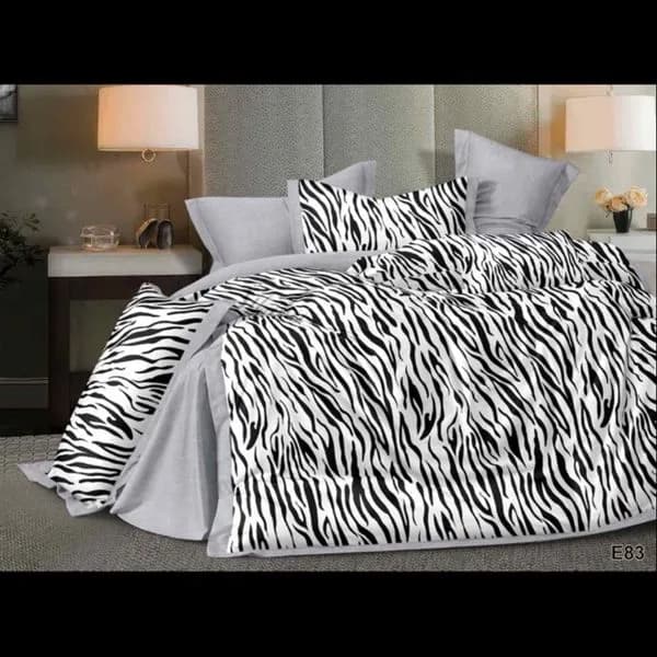 Komplet Pościel 4CZ 160/200 Zezbra wzór