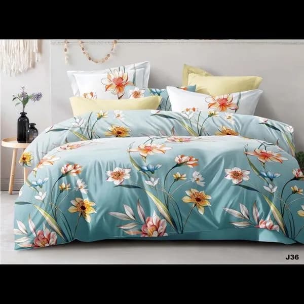 Komplet Pościel 4CZ 160/200 Kwiatowy