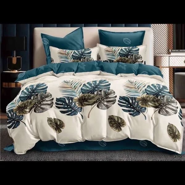 Komplet Pościel 4CZ 160/200 z motywem liści