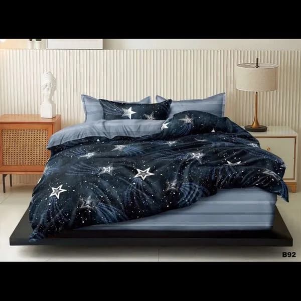 Komplet Pościel 4CZ 160/200 Gwiezdny Granat