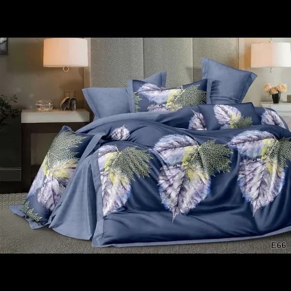 Komplet Pościel 4CZ 200/220 z motywem liści