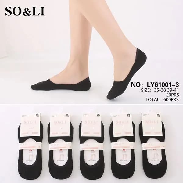 Skarpetki damskie SO&L I czarne LV61001-3 rozmiar 35-41