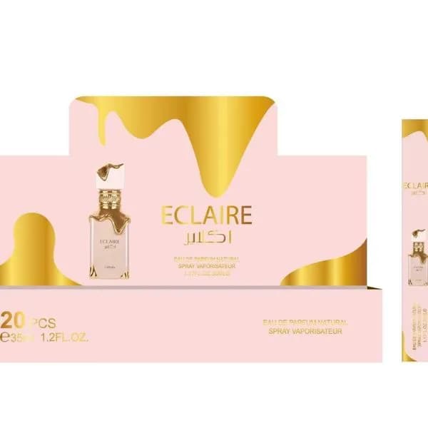 Perfumy Lattafa ECLAIRE 35ml EDP Spray Różowo-Złote 20szt