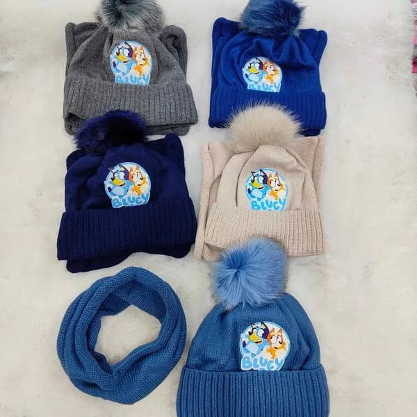 Komplet Czapka+Komin dla Dzieci 48-50