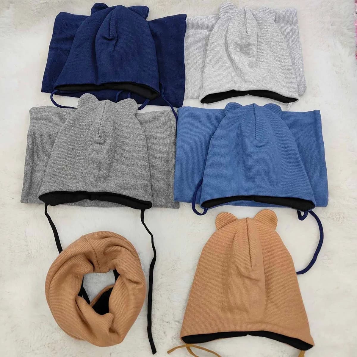 Komplet Czapka+Komin dla Dzieci 44-46