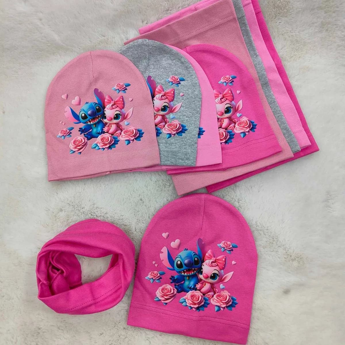 Komplet Czapka+Komin dla Dzieci 48-52