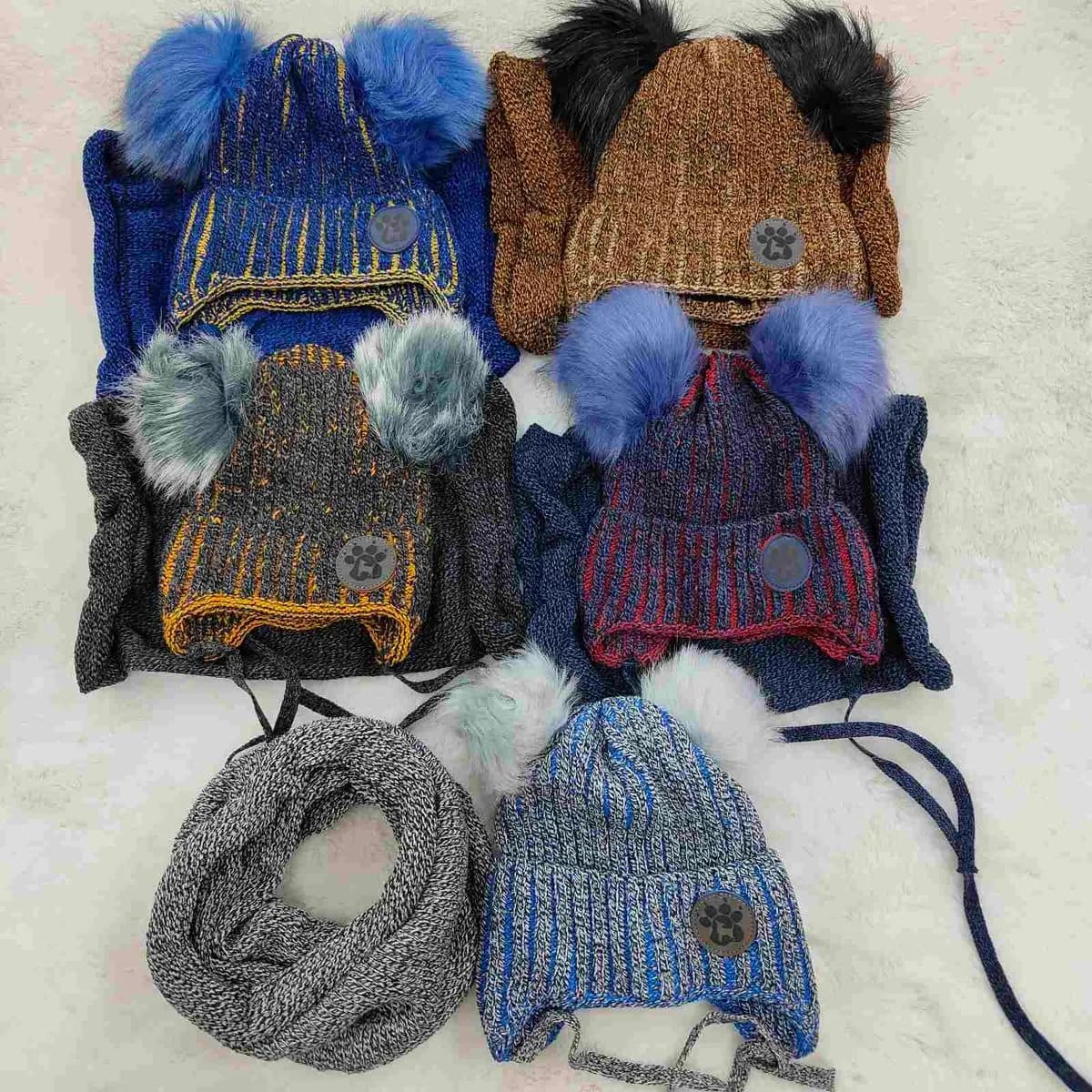 Komplet Czapka+Komin dla Dzieci 46-48