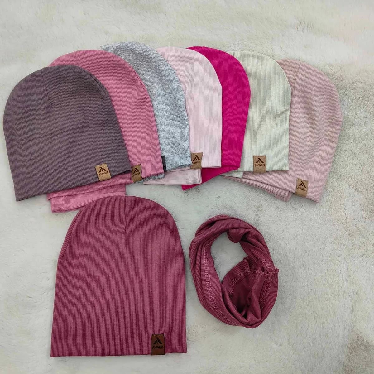 Komplet Czapka+Komin dla Dzieci 52-56