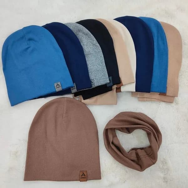 Komplet Czapka+Komin dla Dzieci 52-56