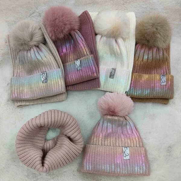 Komplet Czapka+Komin dla Dzieci 48-52