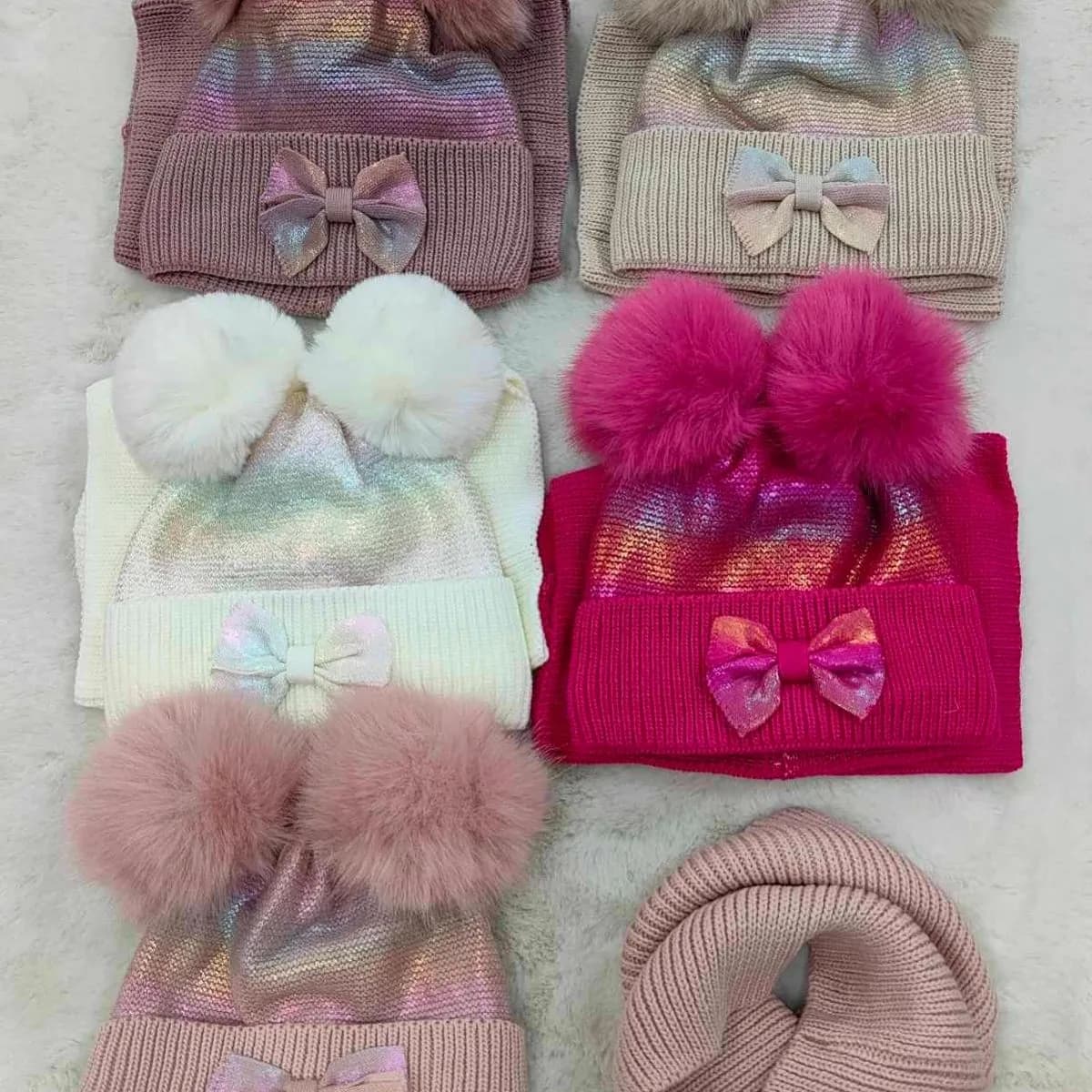 Komplet Czapka+Komin dla Dzieci 48-52