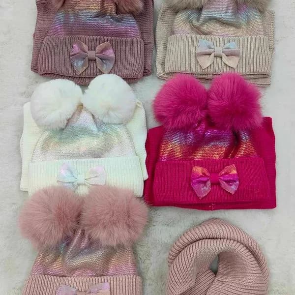 Komplet Czapka+Komin dla Dzieci 48-52